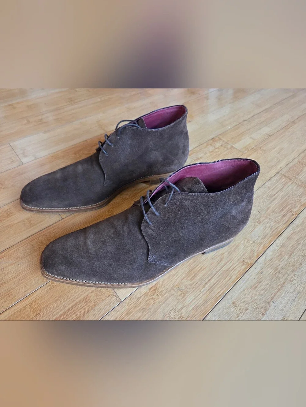Rider Boot Co. Men's Brown Suede Chukka Boots - Classic Lace-Up